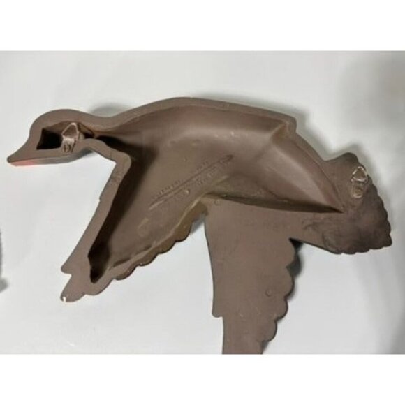 Vtg 1961 Syroco Wall Hanging Flying Duck Mallard Decor Man Cave Hunting - Picture 3 of 5